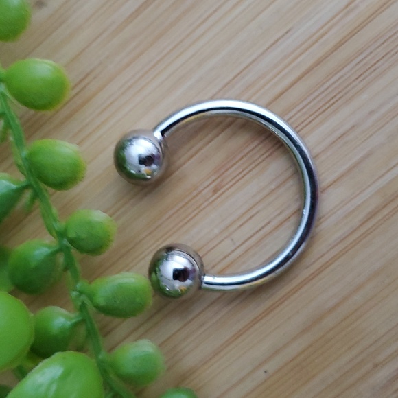 Sterling Silver Ball Student Tipped Belly Ring Unused - Picture 2 of 7